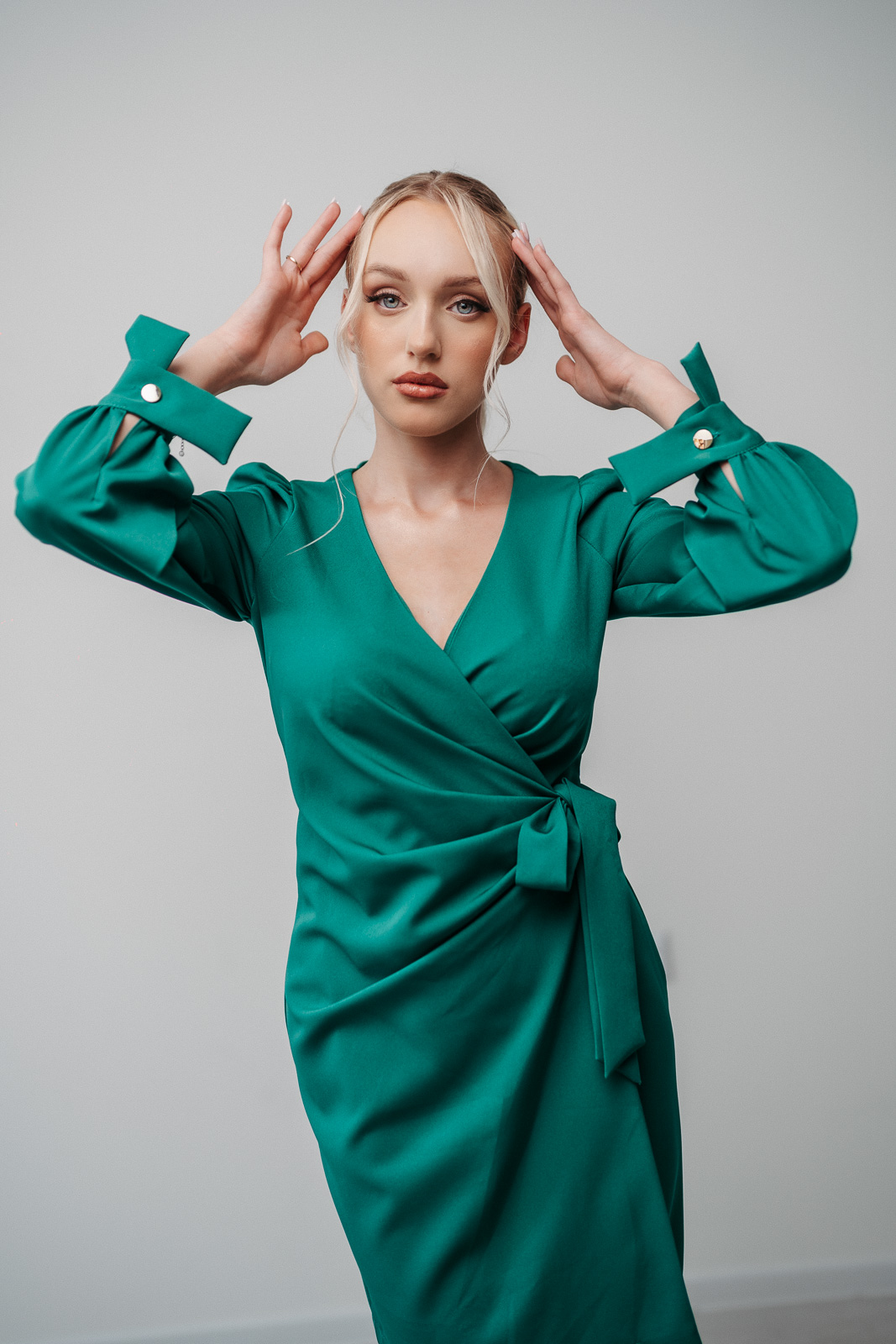 Sukienka Classy Woman malachit - DeLaModa